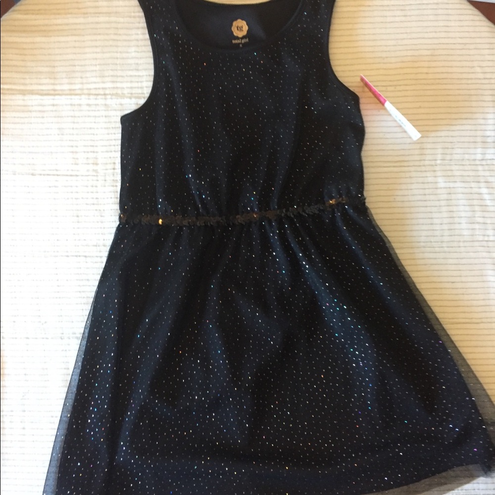 NWT total girl black party dress